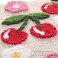 Anybar Beige Bathroom Rugs Cute Cherry Bath Mat Coloful Bathroom Accessories Funny Flower Rug Non Slip Floor Mat Machine Washable Bath Rug Soft Microfiber Carpet for Shower Tub 18x26 inch