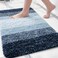 Arotive Microfiber Bathroom Rugs Shaggy Soft and Absorbent Bath Rug NonSlip Thick Plush Machine Washable Dry Bath Mats for Bathroom Tub and Shower 24x16 Dark Blue Rectangular