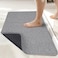 Bosap Bath MatUltra Thin Bathroom RugsRubber Bath Mats for BathroomNo Slip Bath RugsQuick DryMachine WashableLow PileAbsorbentShower OutsideSinkHome Decor AccessoriesGrey2x324x36inch