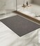 chakme Bathroom Rugs Mat 24x17 Ultra Thin Non Slip Bath Mat Small Quick Dry Absorbent Bath Mat for Bathroom Floor Grey 24x17