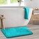 Clara Clark Bathroom Rugs Ultra Soft Plush Bath Mat for Bathroom NonSlip Velvet Memory Foam Bath Rugs 20 x 32 Solid Teal Blue