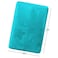 Clara Clark Bathroom Rugs Ultra Soft Plush Bath Mat for Bathroom NonSlip Velvet Memory Foam Bath Rugs 20 x 32 Solid Teal Blue