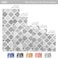 DEXDE Ultra Absorbent Gray Bath Mat NonSlip Checkered Shaggy Bathroom Rugs Machine Washable Soft Plush Carpet for Shower Tub 17x24 Inch