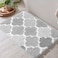 DEXDE Ultra Absorbent Gray Bath Mat NonSlip Checkered Shaggy Bathroom Rugs Machine Washable Soft Plush Carpet for Shower Tub 17x24 Inch