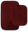 Garland Rug Traditional Nylon Washable Chili Pepper Red 2 Bath Rugs 17 X 24 21 X 34 Soft Absorbent And Stylish for Your Bathroom