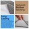 GORILLA GRIP Bath Rug Mat 36x24 Thick Soft Absorbent Chenille Quick Dry Microfiber Mats Rubber Backing Washable Shower Floor Rugs Bathmat Runner US Designed Bathroom Home Decor Accessories Grey