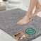 GORILLA GRIP Bath Rug Mat 44x26 Thick Soft Absorbent Chenille Quick Dry Microfiber Mats Rubber Backing Washable Shower Floor Rugs Bathmat Runner US Designed Bathroom Home Decor Accessories Grey