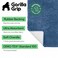 GORILLA GRIP Bath Rug Mat 60x24 Thick Soft Absorbent Chenille Quick Dry Microfiber Mats Rubber Backing Washable Shower Floor Rugs Bathmat Runner US Designed Bathroom Home Decor Accessories Blue