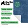 GORILLA GRIP Bath Rug Mat 60x24 Thick Soft Absorbent Chenille Quick Dry Microfiber Mats Rubber Backing Washable Shower Floor Rugs Bathmat Runner US Designed Bathroom Home Decor Accessories Blue