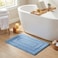GRANNY SAYS Blue Bathroom Rugs Non Slip 16 x 24 Bath Rugs for Bathroom Small Bath Rug WashableAbsorbent Bath Mats for Floor Microfiber Bath Mat for Tub Absorbent Shower Rugs