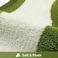 HAOCOO Bath Mats for Bathroom Non Slip 18x25 inch Green Gradient Irregular Shape Cute Bath Mat Microfiber Washable Absorbent Carpet Floor Mats for Bathroom Indoor Door Mat Sink Tub Shower