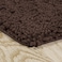 Lavish Home Memory Foam Shag Bath Mat 24x58Chocolate
