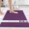 MAYSHINE Standard Plush Shaggy Chenille Bath Mat 32x20 Extra Soft Super Absorbent NonSlip Bathroom Rug Fluffy Microfiber Area Rug Sets for Bathroom Floor Kitchen Living Room Plum