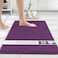 MAYSHINE Standard Plush Shaggy Chenille Bath Mat 32x20 Extra Soft Super Absorbent NonSlip Bathroom Rug Fluffy Microfiber Area Rug Sets for Bathroom Floor Kitchen Living Room Plum