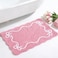 Mocsicka Pink Bow Bath Mat Cute Bow Bathroom Rug Super Soft Absorbent Bathroom Rugs Non Slip Bath Mat Machine Washable Rug for Bathrooms 20x32 inches Pink 50x80cm