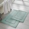 Modern Threads 2Pack Luxury Bath Mat Set Solid Loop Soft Combed Cotton NonSlip Backing for Restroom Floors 17inch x 24inch 21inch x 34inch Absorbent Bathroom Mats
