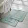 Modern Threads 2Pack Luxury Bath Mat Set Solid Loop Soft Combed Cotton NonSlip Backing for Restroom Floors 17inch x 24inch 21inch x 34inch Absorbent Bathroom Mats