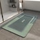 MontVoo Bath MatBath Mat Rug Non Slip Super Absorbent Stain Resistant Quick Dry Thin Bathroom RugBath Mats for Bathroom Floor Bathtub VanityBathmat Bath Rug Easy Care 17x35 Green