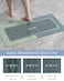 MontVoo Bath MatBath Mat Rug Non Slip Super Absorbent Stain Resistant Quick Dry Thin Bathroom RugBath Mats for Bathroom Floor Bathtub VanityBathmat Bath Rug Easy Care 17x35 Green
