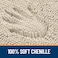 OLANLY Bathroom Rugs 30x20 Extra Soft Absorbent Chenille Bath Rugs Rubber Backing Quick Dry Machine Washable Bath Mats for Bathroom Floor Tub and Shower Home Decor Accessories Sand