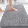 OLANLY Bathroom Rugs 36x24 Extra Soft Absorbent Chenille Bath Rugs Rubber Backing Quick Dry Machine Washable Bath Mats for Bathroom Floor Tub and Shower Home Decor Accessories Grey