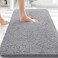 OLANLY Bathroom Rugs 36x24 Extra Soft Absorbent Chenille Bath Rugs Rubber Backing Quick Dry Machine Washable Bath Mats for Bathroom Floor Tub and Shower Home Decor Accessories Grey
