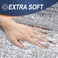 OLANLY Large Bathroom Rugs Mat 54x24 Extra Soft Absorbent Microfiber Bath Rugs Rubber Backing Quick Dry Machine Washable Bath Mats for Bathroom Floor Tub and Shower Home Decor Accessories Grey