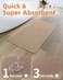 PADOOR NonSlip Bath Mat With RubberBacking Braided Absorbent Machine Washable Thin Rug Quick Dry Fits Under Door for Bathroom Floor 20x32 Beige