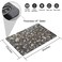 Rstick Pebble Stone Print Bathroom Rugs Non Slip Washable Cobblestone Pattern Bath Mat Small Rubber Backed Floor Mat 17x24