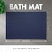 White Classic Luxury Bath Mat Floor Towel Set Absorbent Cotton Hotel Spa ShowerBathtub Mats Not a Bathroom Rug 22x34 2 Pack Navy Blue