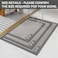 YDKGL Non Slip Bath Mat Bathroom Rugs Soft JuteLike Ultra Thin Bath Mats Rubber Backing Super Absorbent Quick Dry Bath Rug Shower Mat Fit Under Door Bathroom Floor Machine Washable Gray 16 x 24