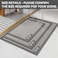 YDKGL Non Slip Bath Mat Bathroom Rugs Soft JuteLike Ultra Thin Bath Mats Rubber Backing Super Absorbent Quick Dry Bath Rug Shower Mat Fit Under Door Bathroom Floor Machine Washable Gray 16 x 24