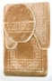 WPM WORLD PRODUCTS MART 3 Piece Bath Rug Set Pattern Bathroom Rug 20x32Large Contour Mat 20x20 with Lid Cover Beige