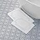 Laura Ashley Reversible Cotton Bath Mat Premium Bathroom Dcor Machine Washable Bathroom Rug Highly Absorbent 17x2420x32 2Piece Set White
