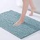 FRESHMINT Chenille Bathroom Rugs Mat 24x17 NonSlip Bath Mat for Bathroom Floor Washable Soft Thick Water Absorbent Microfiber Shower Mat Blue