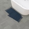 French Connection Nellore Bathroom Rugs Set of 2 Woven and Beaded Bathroom Mats Durable Bath Rugs Thick Bath Mats for Bathroom and Shower Rugs 17 x 28 and 20 x 38 Navy