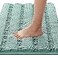 H.VERSAILTEX HVERSAILTEX Bath Rugs for Bathroom Non Slip Bath Mats Extra Thick Chenille Striped Rug 20 x 32 Absorbent Non Skid Fluffy Soft Shaggy Washable Plush Mat for Indoor Bath Room Tub Eggshell B