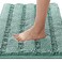H.VERSAILTEX HVERSAILTEX Bath Rugs for Bathroom Non Slip Bath Mats Extra Thick Chenille Striped Rug 20 x 32 Absorbent Non Skid Fluffy Soft Shaggy Washable Plush Mat for Indoor Bath Room Tub Eggshell B