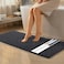 MAYSHINE Large Plush Shaggy Chenille Bath Mat 39x24 Extra Soft Super Absorbent NonSlip Bathroom Rug Fluffy Microfiber Area Rug Sets for Bathroom Floor Kitchen Living Room Charcoal Gray