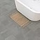 French Connection Nellore Bathroom Rugs Woven and Beaded Bathroom Mats Durable Bath Rugs Thick Bath Mats for Bathroom and Shower Rugs 17 x 28 Taupe
