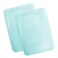 Clara Clark Bathroom Rugs Ultra Soft Plush Bath Mat for Bathroom NonSlip Velvet Memory Foam Set of 2 Bath Rugs 17 x 24 Solid Aqua Light Blue