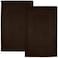 DAN RIVER Greek Cotton Bath Mats Set of 2 Not a Bathroom Rug Ultra Soft Highly Absorbent Machine Washable Bath Mat Towel for Bathroom Floor Mat Durable QuickDry 20x32 Inches Brown