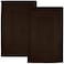 DAN RIVER Greek Cotton Bath Mats Set of 2 Not a Bathroom Rug Ultra Soft Highly Absorbent Machine Washable Bath Mat Towel for Bathroom Floor Mat Durable QuickDry 20x32 Inches Brown