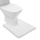 Suchtale Bathroom Contour Rug Non Slip Bath Mat Water Absorbent Soft Microfiber Shaggy Bathroom Mat Machine Washable Bath Rug for Bathroom Thick Plush U Shape Toilet Rug 20 x 24 White