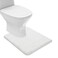 Suchtale Bathroom Contour Rug Non Slip Bath Mat Water Absorbent Soft Microfiber Shaggy Bathroom Mat Machine Washable Bath Rug for Bathroom Thick Plush U Shape Toilet Rug 20 x 24 White