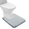 Suchtale Bathroom Contour Rug Non Slip Bath Mat Water Absorbent Soft Microfiber Shaggy Bathroom Mat Machine Washable Bath Rug for Bathroom Thick Plush U Shape Toilet Rug 20 x 24 Light Blue
