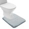 Suchtale Bathroom Contour Rug Non Slip Bath Mat Water Absorbent Soft Microfiber Shaggy Bathroom Mat Machine Washable Bath Rug for Bathroom Thick Plush U Shape Toilet Rug 20 x 24 Light Blue