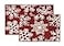 LANE LINEN Snowflake Premium Christmas Bath Rug Set 2 Piece Extra Soft Absorbent Machine Washable Non Slip Shower Mat 20 x 32 17 x 24 for Bathroom Floor