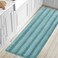 H.VERSAILTEX HVERSAILTEX Bathroom Rugs Bath Mat Runner Rug Non Slip Kitchen Rug Extra Long Bath Rug Runners Oversized 59 x 20 Absorbent Washable Dry Fast Plush Area Rug for BathroomBedroom Aqua Haze