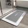 MontVoo Bath MatBath Mat Rug Non Slip Super Absorbent Stain Resistant Quick Dry Thin Bathroom RugBath Mats for Bathroom Floor Bathtub VanityBathmat Bath Rug Easy Care 17x35 Grey